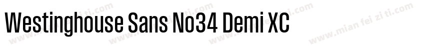 Westinghouse Sans No34 Demi XCond字体转换